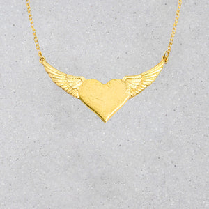 Angel Wings Necklace - A Touch Of Pink