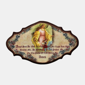 Children's Guardian Angel Prayer Wall Plaque