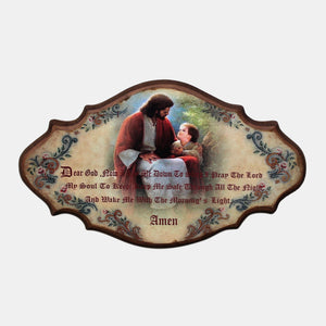 Children's Bedtime Prayer Wall Plaque