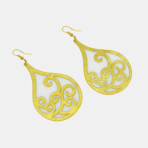 Arabesque White Earrings