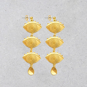 Grecian Eyes Earrings - Chloe