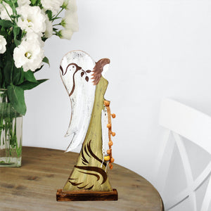 Angel Of Peace Wooden Ornament