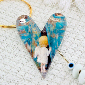 Angel Of Love Glass Ornament