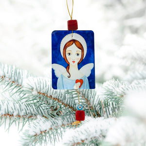 Angel of Light Glass Ornament