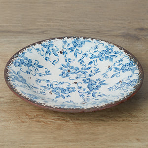 Blue Floral Ceramic Platter 32cm