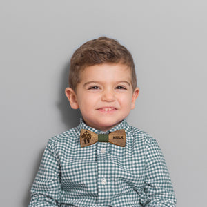 The Hulk - Boy's Wooden Bow Tie