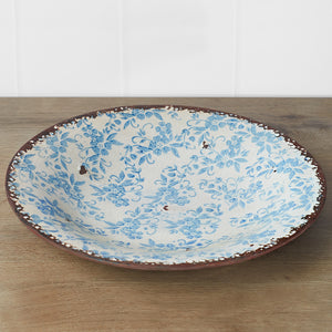 Blue Floral Ceramic Platter 42cm