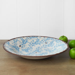 Blue Floral Ceramic Platter 42cm