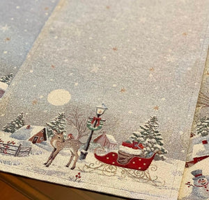 Reindeer & Sleigh Table Runner