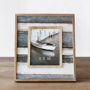 Heaven Sends Driftwood Stripe Photo Frame