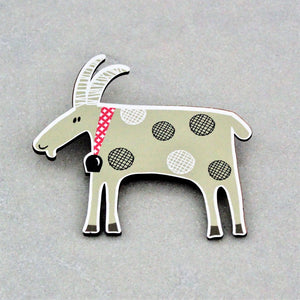 Donkey & Billy Goat Magnets - Pink & Grey Print