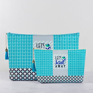 Let's Sail Away Cosmetic Bag