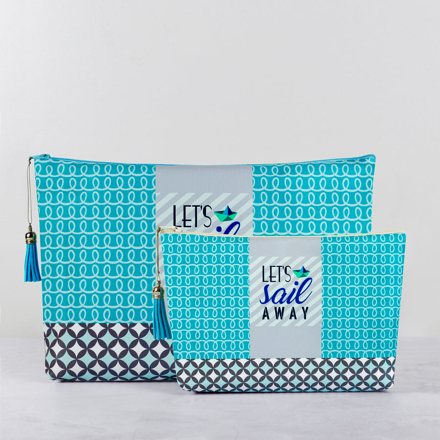 Let's Sail Away Cosmetic Bag