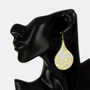 Arabesque White Earrings