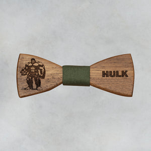 The Hulk - Boy's Wooden Bow Tie