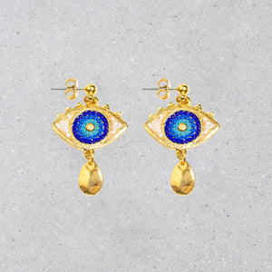 Grecian Eyes Earrings -Thalia