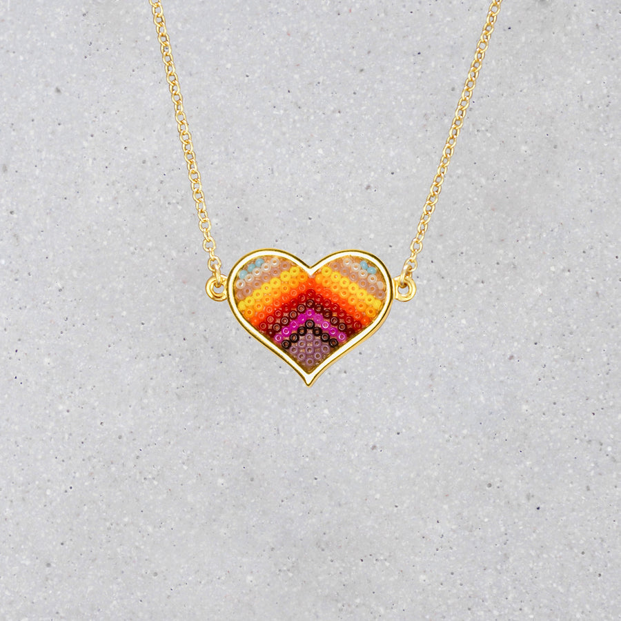 Heart Necklace - Sun Kissed Love