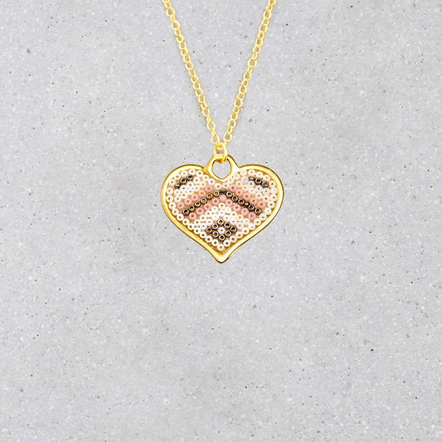 Heart Necklace - Paris Pink