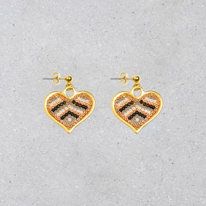 Heart Earrings - Paris Nights