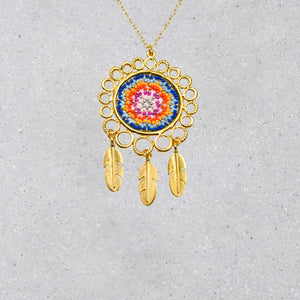 Dreamcatcher Necklace - Sunburst