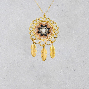 Dreamcatcher Necklace - Starry Night