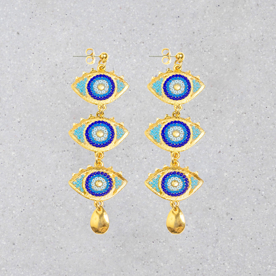 Grecian Eyes Earrings - Astraea