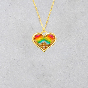 Heart Necklace - Candy Sunrise