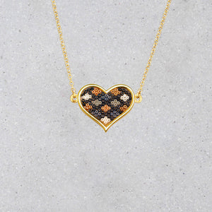 Heart Necklace - Moonlight Blossom