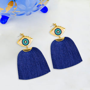 Grecian Eyes Earrings With Tassel - Nike