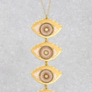 Egyptian Eyes Necklace - Nefertari