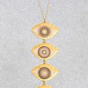 Egyptian Eyes Necklace - Nefertiti