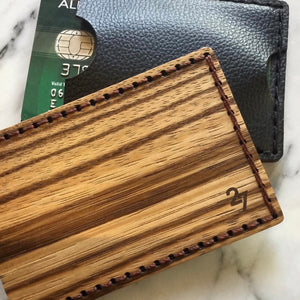 Leon In Zebrano Cardholder