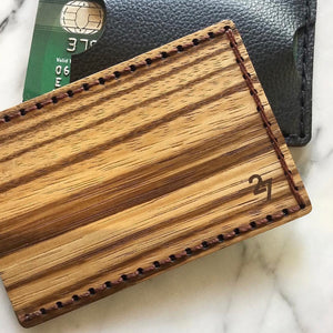 Leon In Zebrano Cardholder