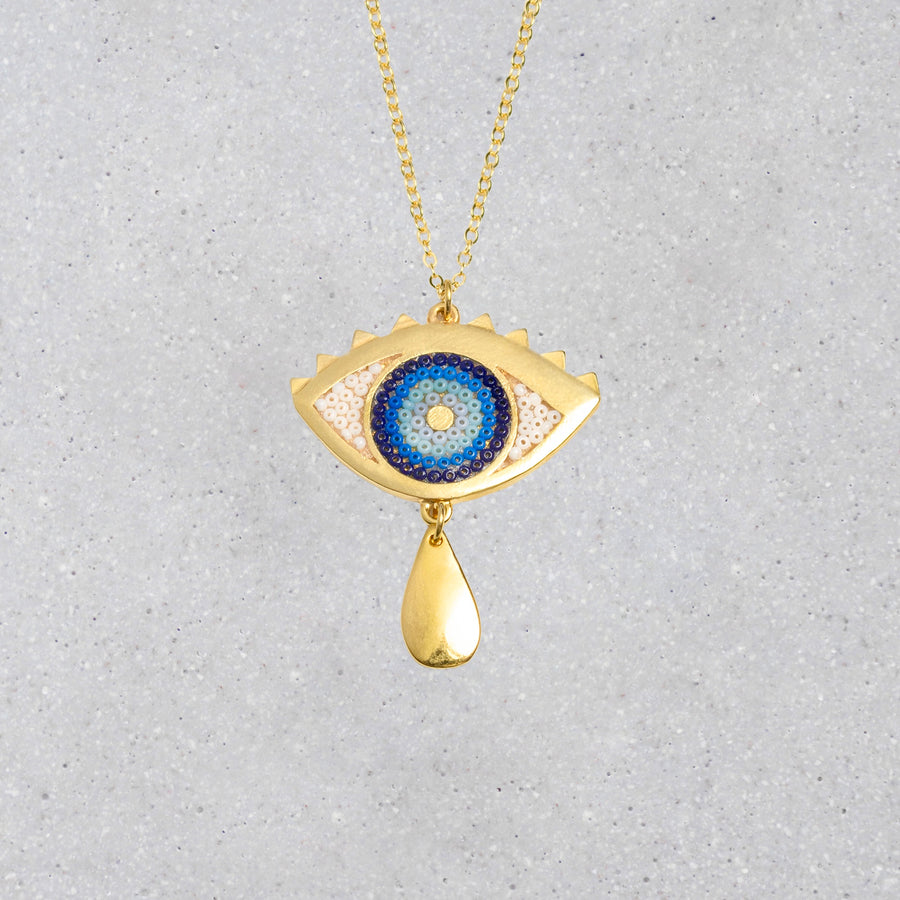 Grecian Eye Necklace - Anastasia