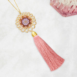 Dreamcatcher With Tassel Necklace - Bonita Rosa