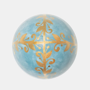 Celestial Blue Ceramic Egg