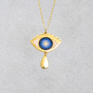 Grecian Eye Necklace - Aurelia