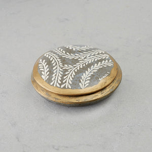 Daphne Round Trinket Box - Grey