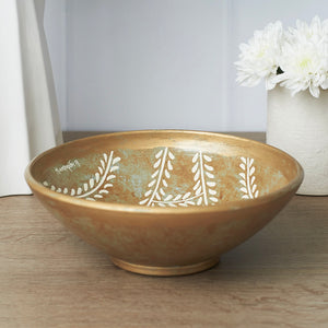 Daphne Large Bowl - Gold