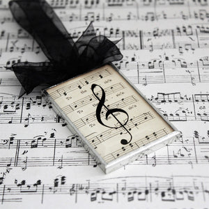 Treble Clef - Black Ribbon