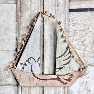 A Peaceful Journey Boat - Wall Hanging Decor